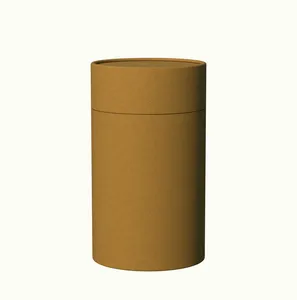 Brown stock S size Cylinder Cardboard Paper Tube for Coffee Beverage Juice Champagne and Tequila Packaging Durable and Strong