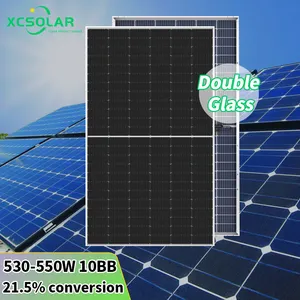 XC Solar harga rendah emas pemasok panel surya 500Watt teknologi canggih harga grosir panel surya impor dari Cina