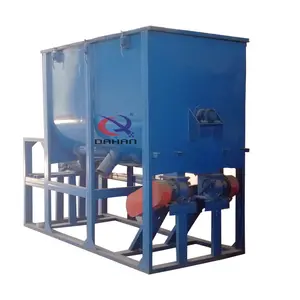 2000l Viscous Material Putty Stone Paint Mineral Dry Powder mini Granule Horizontal Ribbon Blender Mixer