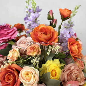 ดอกกุหลาบผ้าไหมประดิษฐ์เหมือนจริงจาก DKB Wholesale สำหรับตกแต่งงานแต่งงาน ตกแต่งโต๊ะ ตกแต่งบ้าน งานปาร์ตี้ขนาดใหญ่ - Product Image 4