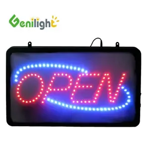 Luci a led sospese flex lettere di insegna al neon led segno aperto