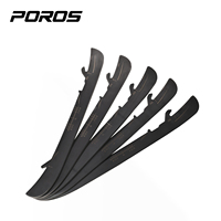 Lame de patin de hockey sur glace POROS avec revêtement en titane, dureté 56HRC, fabrication sur mesure en gros, nouveau design, qualité supérieure, prix abordable