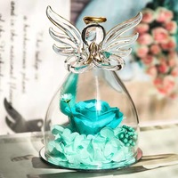 Lovebay Hot Sale Kerst Valentijnsdag Moederdag Cadeau Eeuwige Betoverende Eeuwigheidsbloem Handgemaakte Ge conserveerde Roos in Glas