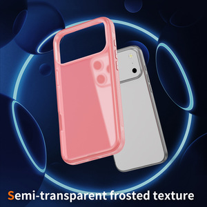 Mờ điện thoại trường hợp đối với iPhone 17 Pro mềm <span class=keywords><strong>TPU</strong></span> cứng <span class=keywords><strong>PC</strong></span> Cover quay lại Shell Đối với iPhone 17air 16e 15 14 cộng với 13 12 mini 11 Pro Max - Product Image 3