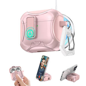 Funda protectora dura para auriculares de PC para <span class=keywords><strong>Airpods</strong></span> <span class=keywords><strong>Pro</strong></span> <span class=keywords><strong>2</strong></span> para <span class=keywords><strong>AirPods</strong></span> 3 4 Generation Estuche rígido para auriculares con cerradura - Product Image 5