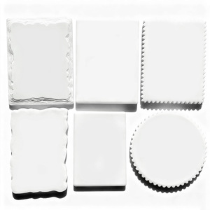 Aimant de réfrigérateur DIY en céramique, aimant souvenir blanc vierge pour impression UV et sublimation - Product Image 1