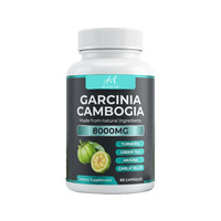 Capsules d'extrait de Garcinia Cambogia à marque privée OEM ODM pour la gestion du poids, contrôle de l'appétit HCA, complément bien-être quotidien