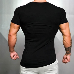 Di alta Qualità di Sport <span class=keywords><strong>Slim</strong></span> <span class=keywords><strong>Fit</strong></span> di Compressione Da Ginnastica di Usura <span class=keywords><strong>Abbigliamento</strong></span> Da Corsa degli uomini di Formazione T-Shirt - Product Image 5