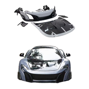 Kit de Carrocería de Fibra de Carbono para Modificación de Autos 2015-2018, Luces Antiniebla, Guardabarros Delantero/Trasero, Capó, Universal - Product Image 1