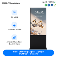 Reproductor de Video Publicitario Comercial con Pantalla LCD de 43, 49, 55 y 65 Pulgadas, con WIFI, USB, CMS, Tótem Digital para Interiores y Señalización Digital