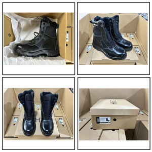 נעלי טקטיות עם מגן פלדה, רוכסן, שרוכים, נושמות, מעור, לטיולים, עבודה ומדבר, לגברים - Product Image 5