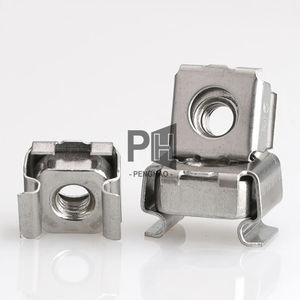 Écrous en métal durables en acier inoxydable pour armoire Fabricant d'écrous en fer à <span class=keywords><strong>cage</strong></span> Carré monté en rack OEM M4 M5 M6 M8 Écrou à <span class=keywords><strong>cage</strong></span> - Product Image 4