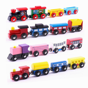 Montessori Trẻ Em Của 4 Pcs Từ Bằng Gỗ <span class=keywords><strong>Train</strong></span> <span class=keywords><strong>Toy</strong></span> Set Lắp Ráp Bằng Gỗ <span class=keywords><strong>Train</strong></span> Phù Hợp Cho <span class=keywords><strong>Train</strong></span> Theo Dõi Đồ Chơi - Product Image 1