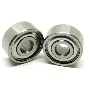 Mesin kompresor berpelindung Bearing R2 ZZ 1/8x3/8x5/32 inci miniatur Ball Bearings R2ZZ