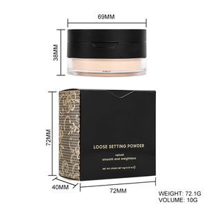 Marque privée Maquillage ultra-lisse pour le visage Poudre libre Logo personnalisé Contour Translucide Contrôle <span class=keywords><strong>de</strong></span> l'huile Correcteur Poudre blanchissante pour le visage - Product Image 4