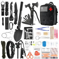 Nouveau kit de survie DIY 21 en 1, équipement et matériel de plein air imperméable, trousse de premiers soins tactique, kit d'outils en matériau ABS