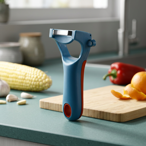 Éplucheur de légumes en acier inoxydable Anax 4 en 1, outil manuel pour éplucher les fruits et les légumes, poignée ergonomique, coupe-légumes de cuisine - Product Image 3