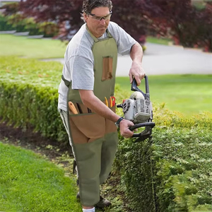 Hot Wear-resistant Oxford Apron For Gardening Work Multiple Pockets For <b>Small</b> <b>Tools</b> Pruning Branches Picking Work Aprons - Product Image 3