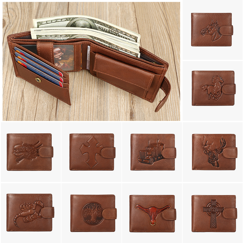 MARRANT Men Bifold Short Wallets Leather