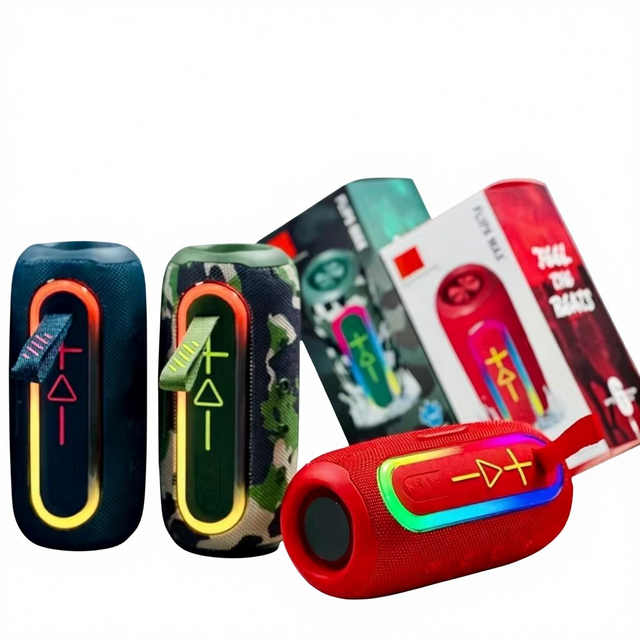 Foreign Trade FLIP6MAX Wireless for 5.0 Speaker with RGB LED Lighting Home Outdoor Use Colorful Portable Subwoofer Stereo