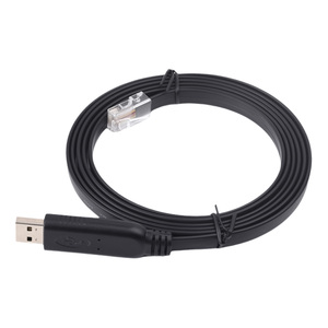 สายเคเบิลอุตสาหกรรม USB เป็น RJ45 สำหรับคอนโซล USB Type A เป็น RJ45 พอร์ตตัวผู้ ชิป FT232RL ของแท้ ความยาวสาย 1.8 เมตร - Product Image 2