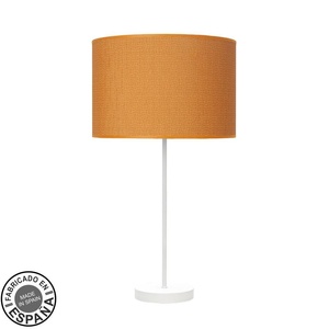 Lámpara de mesa E27 blanca y naranja de 63x30x30 cm, ideal para iluminar espacios modernos y añadir un toque decorativo. - Product Image 1