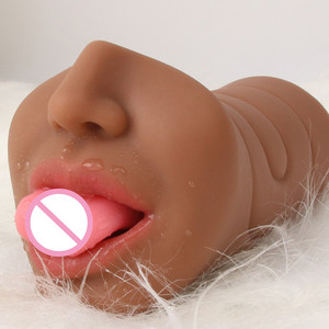 3合1男性自慰器口腔舌深喉TPE口袋阴道逼真阴道肛门肛门自慰杯男性性玩具 - Product Image 5