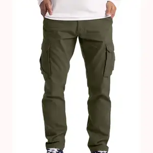 Neue heiße Produkte Ankunft Männer Cargo Custom Cotton Cargo Pants Straight-Leg Cargo Hosen Hosen Plus Size Hosen