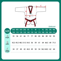 Seragam Karate Karate Gi Pakaian Latihan Bela Diri Bahan Katun Poliester Bernapas Tahan Lama Pakaian Latihan Pemasok Ekspor