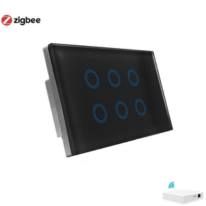 Interrupteur intelligent LangYeao standard australien à 5 boutons, plaque tactile <span class=keywords><strong>Wi</strong></span>-<span class=keywords><strong>Fi</strong></span> 240V, série d'éclairage intelligent horizontal - Product Image 5