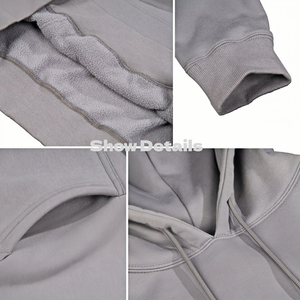 Sudadera con Capucha Personalizada Vintage 2025, Estilo Urbano, 460g, Felpa, para Hombre, Algodón Grueso, Informal, Holgada - Product Image 5