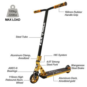Customized Wholesale Stunt Scooter Professional Stunt Scooter with ABEC-9 Trotinette - Product Image 2