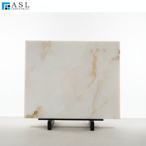 Dalles <span class=keywords><strong>de</strong></span> pierre d'onyx blanc et carreaux <span class=keywords><strong>de</strong></span> marbre avec veines dorées, prix usine, pour revêtement mural et design intérieur - Product Image 2