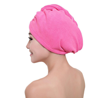 Serviette de cheveux en microfibre à coloration rapide pour femmes bouclées