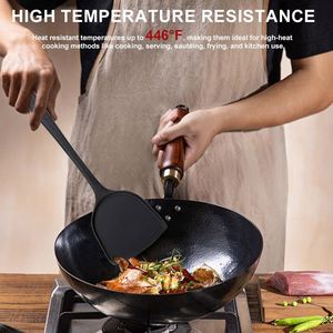 ชุดเครื่องครัวสวยงาม รุ่นใหม่ ปี 2025 สีดำ ชมพู เขียว หรูหรา พรีเมียม อุปกรณ์ครัวซิลิโคน ตะหลิวทำอาหาร - Product Image 3