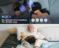Masque pour les yeux intelligent léger et portable à bruit blanc pour le sommeil avec musique intégrée