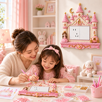 Peinture au diamant 5D DIY peinte à la main, Château de conte de fées, sacs cadeaux pour enfants, fête d'anniversaire