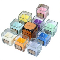 Bougie artistique parfumée aux fruits, prix d'usine, en cire de soja naturelle, dans un bocal en verre, style vintage, aromathérapie, cadeau de fête pour le Poisson d'avril
