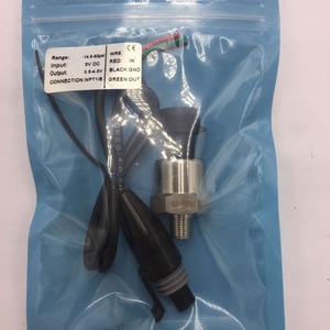 เกจวัดแรงดัน -14.5-30psi NPT1/8 แบบเกลียว ชนิด Piezoresistive แรงดันขาออก 0.6-4.8V พร้อมสายเคเบิล - Product Image 1
