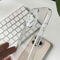 Coque transparente en PC pour iPhone 18 Pro 17 16 15 14, idéale pour impression UV, vente en gros, plastique rigide