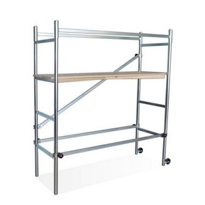Échafaudage en alliage d'aluminium Dekor, hauteur maximale de 3,59 m, échelles réglables pour la construction, moderne et traditionnel - Product Image 1
