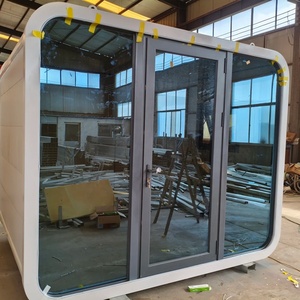 Cabane préfabriquée miniature <span class=keywords><strong>en</strong></span> aluminium, pod de glamping préfabriqué, <span class=keywords><strong>maison</strong></span> préfabriquée avec décoration intérieure, <span class=keywords><strong>maison</strong></span> <span class=keywords><strong>clé</strong></span> <span class=keywords><strong>en</strong></span> <span class=keywords><strong>main</strong></span>, directement de l'usine - Product Image 1