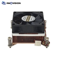 Refroidisseur de processeur actif 2U LGA2011 carré 2066 Refroidisseur en cuivre Ventilateur vers le processeur 2011-2UAC11