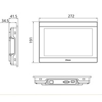WECON PI3102ie Pantalla Táctil HMI Industrial Resistiva de 10.1 Pulgadas, Económica, 1024*600, 128 MB de RAM Flash, Puerto Serie RS485