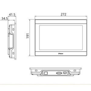 <span class=keywords><strong>WECON</strong></span> PI3102ie 10.1" HMI แบบต้านทานสำหรับอุตสาหกรรมราคาประหยัด 1024*600 128MB RAM แฟลช RS485 พอร์ตเชื่อมต่อแบบอนุกรม หน้าจอสัมผัส - Product Image 5