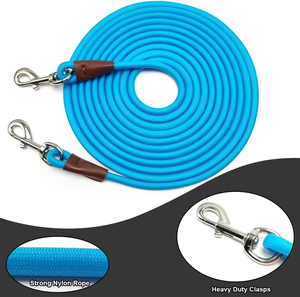 Correa para Perros Nibao, Correa de Nailon Resistente de 8/10/15/20/30 Pies para Perros Medianos y Grandes, para Jugar, Acampar, Patio Trasero - Product Image 5