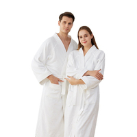 Peignoir en tissu éponge brodé personnalisable, grande taille, qualité supérieure, peignoir de spa