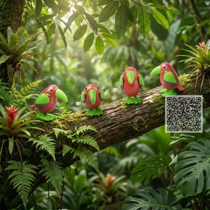 Jouet à remonter en forme de toucan sauteur, idéal pour les cadeaux de fête à thème jungle, les remplisseurs de sacs cadeaux, les cadeaux de Noël, les petits cadeaux de Pâques et les œufs de Pâques - Product Image 3
