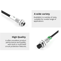 Sensor Induktif Tipe M18 PNP NO 5mm/10mm Deteksi Logam Jarak Ganda Saklar Proximitas 24VDC Sensor Proximitas Berkualitas Tinggi