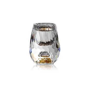 Taza de cristal de hoja de oro en forma de gota, vaso de vodka transparente, licor, vaso de vino, vaso de chupito de copa de alta gama - Product Image 4